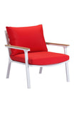 Maya Beach Arm Chair Red, Nautral & White