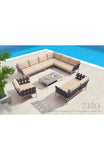 Glass Beach Seat Cushion Taupe