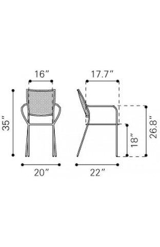 Pom Dining Chair Taupe