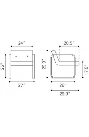 Varietal Arm Chair White