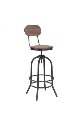 Twin Peaks Bar Chair Distressed Natural