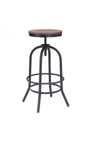 Twin Peaks Barstool Distressed Natural