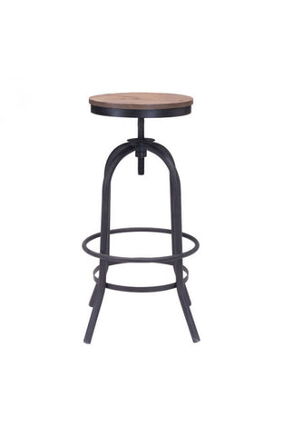 Twin Peaks Barstool Distressed Natural