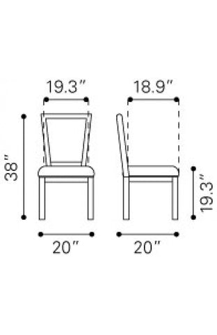 Market Dining Chair Brown & Beige