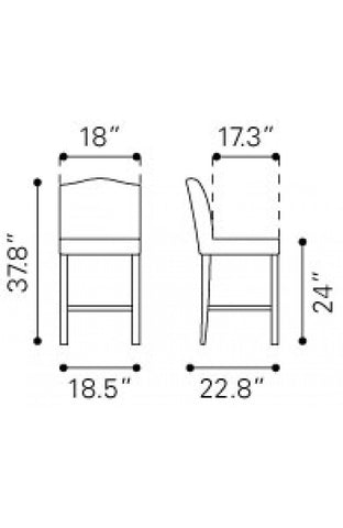 Pasadena Counter Chair Beige