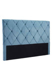 Matias Headboard (King) Polar Blue Velvet