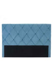 Matias Headboard (King) Polar Blue Velvet