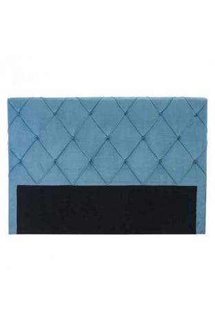 Matias Headboard (King) Polar Blue Velvet