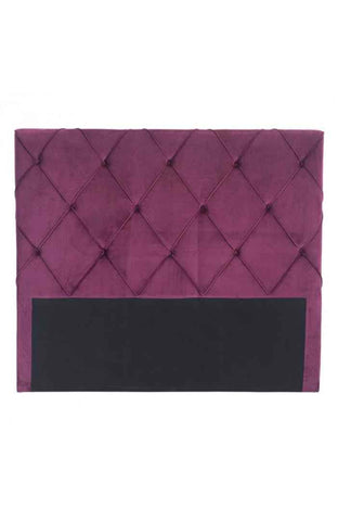 Matias Headboard (Queen) Wine Velvet