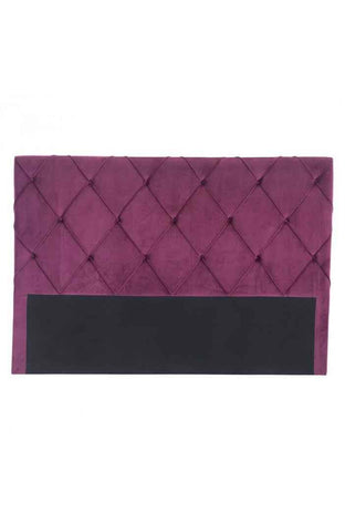 Matias Headboard (King) Wine Velvet