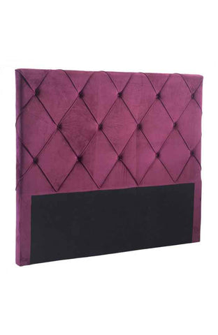 Matias Headboard (Queen) Wine Velvet