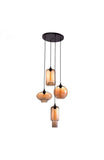 LAMBIE CEILING LAMP RUST & AMBER