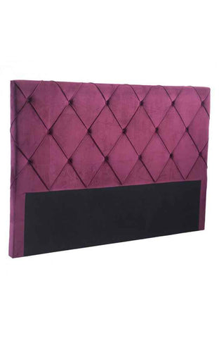 Matias Headboard (King) Wine Velvet