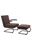 Father Lounge Chair Vintage Brown