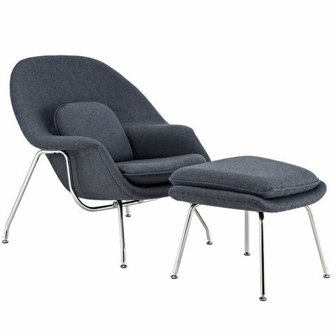 Saarinen Womb Lounge Chair & Ottoman